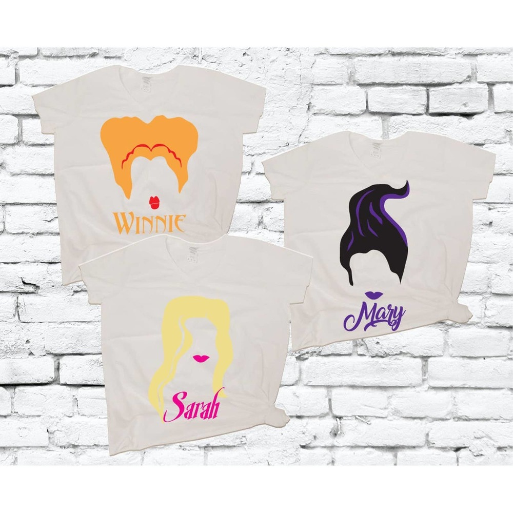 Hocus Pocus Sanderson Sisters Shirts Halloween Costume Tees Womens